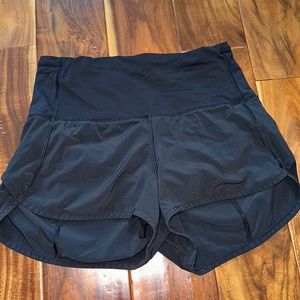 Lululemon high waisted speed-up shorts